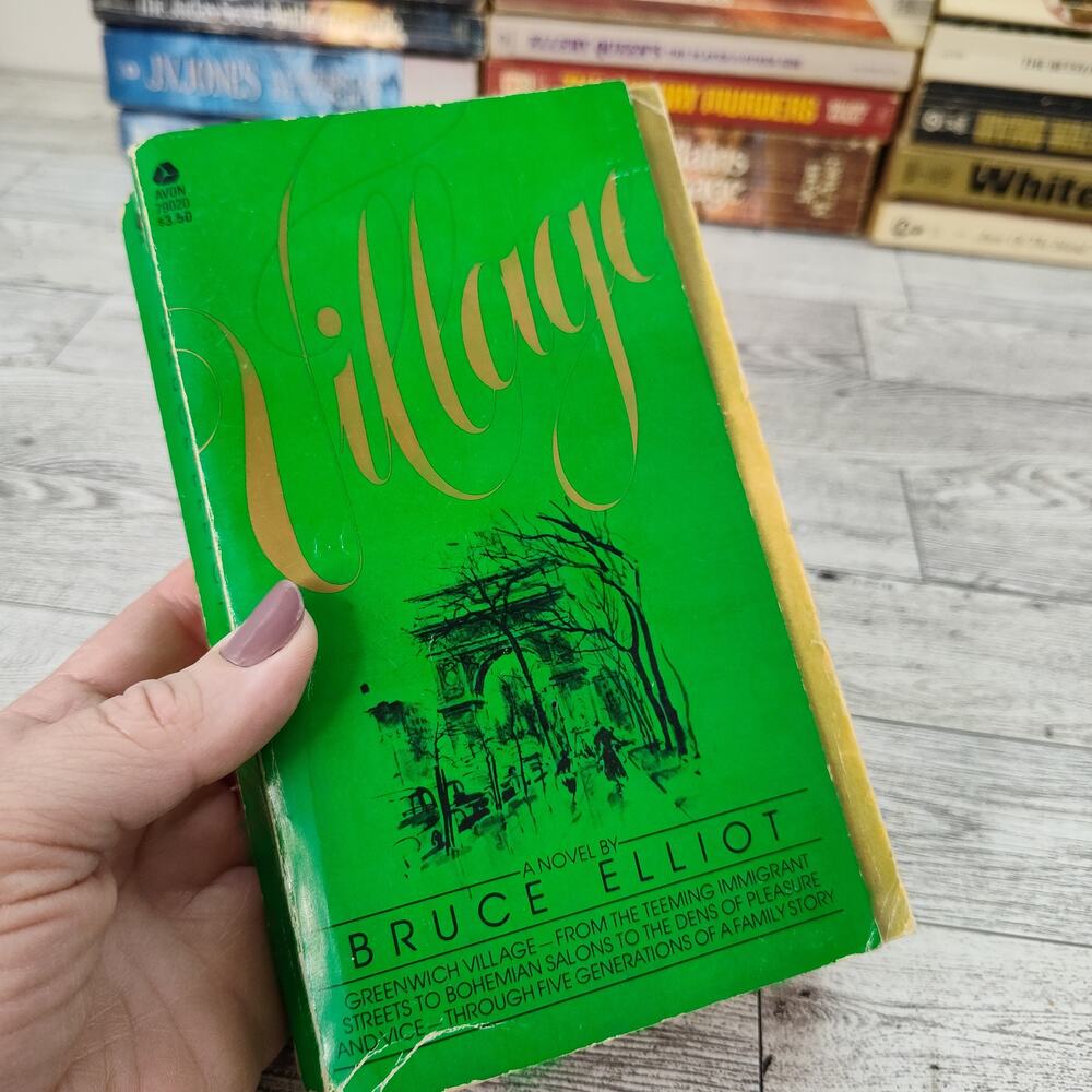 VILLAGE Bruce Elliot 1982 First‎ Avon Printing Paperback Historical Fiction